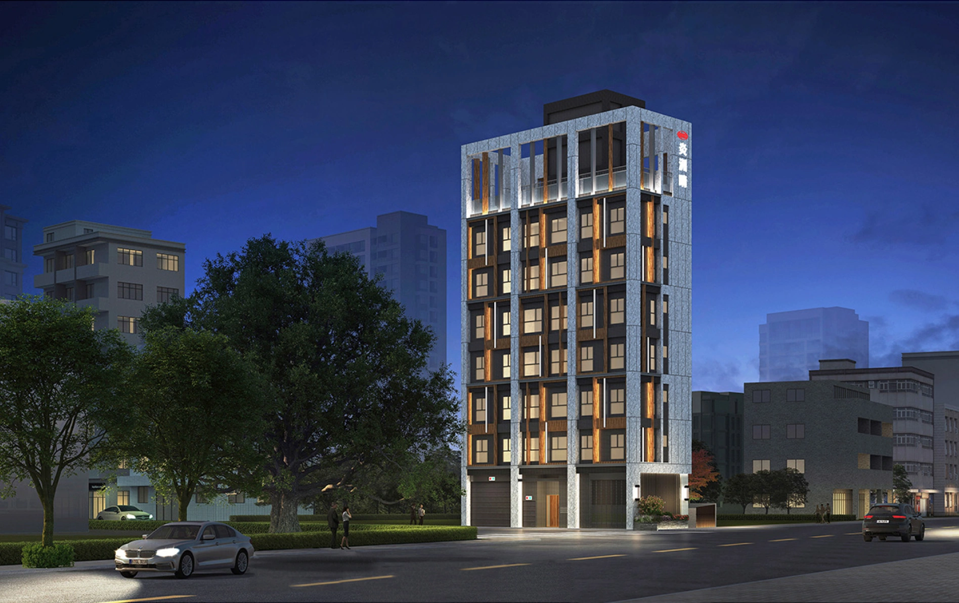 外觀夜景3D示意圖